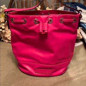 Vera Bradley hot pink mini bucket bag gently loved